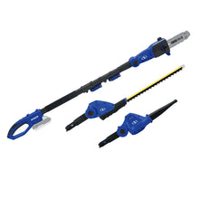 Load image into Gallery viewer, Sun Joe GTS4001C-SJB-RM Cordless Lawn Care System | Hedge Trimmer | Pole Saw | Leaf Blower (Certified Refurbished) (Blue)