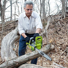 Load image into Gallery viewer, Sun Joe iON16CS-RM 40-Volt iONMAX Cordless Chain Saw Kit | 16-Inch | Brushless Motor | W/ 4.0-Ah Battery and Charger (Certified Refurbished)