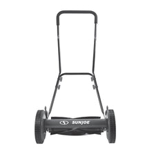 Load image into Gallery viewer, Sun Joe MJ504M-BLK-RM Manual Reel Mower without Grass Catcher | 16 inch | 9 Height Positions (Black) (Certified Refurbished)
