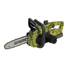 Load image into Gallery viewer, Sun Joe 20ViON-CS10-CMO 20-Volt iON Lithium Ion Chainsaw Kit | 10-Inch | W/ 2.0-Ah Battery and Charger (Camo)
