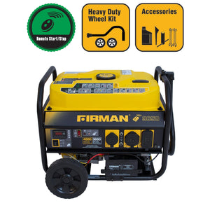 FIRMAN P03603 4550/3650 Watt Gas Remote Start Generator, cETL