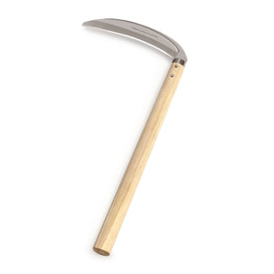 Nisaku NJP130 MIKADUKIGAMA Japanese Stainless Steel Grass Sickle, 7-Inch Blade