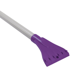 Snow Joe illum-n-Broom LED lighted 4-in-1 Snow Broom + Ice Scraper (Purple) (Refurbished A)