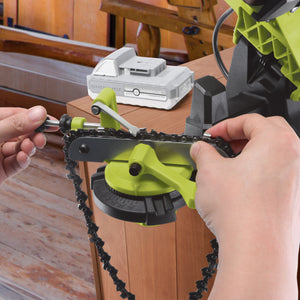 Sun Joe 24V-CSSHRP-CT 24-Volt iON+ Cordless Mountable Chain Saw Sharpener | Tool Only