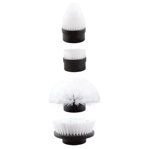 Sun Joe 24V-PWSCRB-LTW-BLK iON+ Cordless Handheld 360-Degree Spin Scrubber Brush Kit | W/ 1.3-Ah Battery and Charger (Black)
