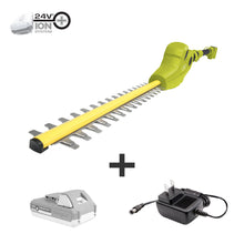 Load image into Gallery viewer, Sun Joe HEDGE-BDL Hedger/Chipper Bundle | W/ 24-Volt Hedger Kit and Electric Chipper/Shredder
