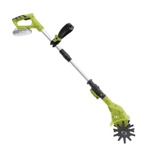 Sun Joe 24V-TLR-SJG 24-Volt iON+ Cordless Garden Tiller + Cultivator Kit | W/ 2.0-Ah Battery and Charger