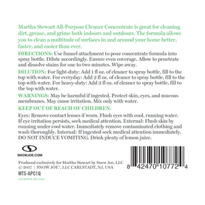 Martha Stewart MTS-APC1Q Indoor/Outdoor All-Purpose Super Cleaner Concentrate