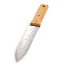 Load image into Gallery viewer, Nisaku NJP650 7.25 in. Blade Hori-Hori Japanese Stainless Steel Tomita Weeding Knife
