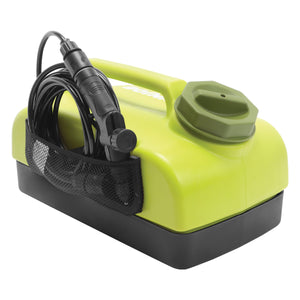 Sun Joe 24V iON+ Cordless Go-Anywhere Portable Sink/Shower Spray Washer Kit | 2.5 Gal | w/ 2.0Ah Battery + Charger