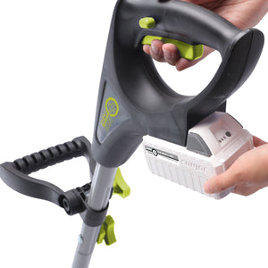 Snow Joe 24V-SS10-XR-SJG-RM 24-Volt iON+ Extended Run Time Cordless Snow Shovel Kit | 10-Inch | W/ 5.0-Ah Battery and Charger (Green) (Certified Refurbished)