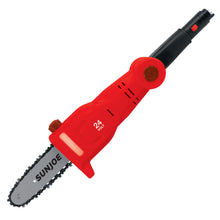 Load image into Gallery viewer, Sun Joe GTS4001C-RED 24-Volt iON+ Cordless Lawn Care System Kit | Hedge Trimmer | Pole Saw | Leaf Blower | W/ 2.0-Ah Battery and Charger (Red)
