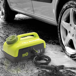 Sun Joe 24V iON+ Cordless Go-Anywhere Portable Sink/Shower Spray Washer Kit | 2.5 Gal | w/ 2.0Ah Battery + Charger