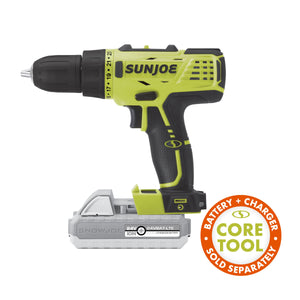 Sun Joe 24V-DD-CT 24-Volt iON+ Cordless Drill Driver | Tool Only