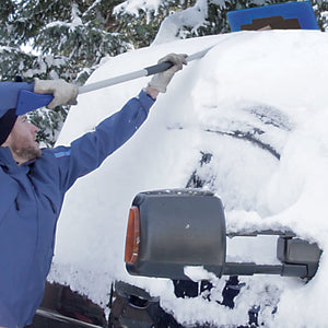 Snow Joe SJBLZD-JMB-SJB 2-In-1 Telescoping Jumbo Snow Broom + Ice Scraper