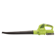 Load image into Gallery viewer, Sun Joe 20ViONLTE-BLW 20-Volt iON Cordless Blower/Sweeper Kit | W/ 2.0-Ah Battery and Charger
