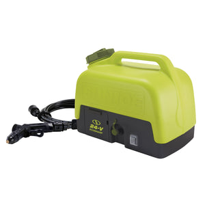 Sun Joe 24V iON+ Cordless Go-Anywhere Portable Sink/Shower Spray Washer Kit | 5 Gal | w/ 2.0Ah Battery + Charger