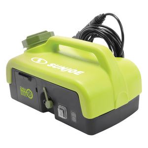 Sun Joe 24V iON+ Cordless Go-Anywhere Portable Sink/Shower Spray Washer Kit | 2.5 Gal | w/ 2.0Ah Battery + Charger