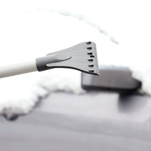 Load image into Gallery viewer, Snow Joe SJBLZD-JMB2-GRY 2-Pack Jumbo Telescoping Snow Broom + Ice Scraper, Blue/Gray
