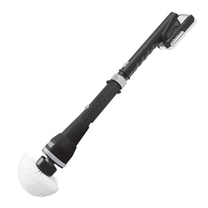 Sun Joe 24V-PWSCRB-LTW-BLK iON+ Cordless Handheld 360-Degree Spin Scrubber Brush Kit | W/ 1.3-Ah Battery and Charger (Black)