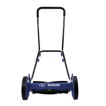 Load image into Gallery viewer, Sun Joe MJ504M-SJB-RM Manual Reel Mower without Grass Catcher | 16 inch | 9 Height Positions (Blue) (Certified Refurbished)
