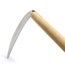 Load image into Gallery viewer, Nisaku NJP130 MIKADUKIGAMA Japanese Stainless Steel Grass Sickle, 7-Inch Blade
