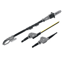 Load image into Gallery viewer, Sun Joe GTS4001C-BLK-RM 24-Volt iON+ Cordless Lawn Care System Kit | Hedge Trimmer | Pole Saw | Leaf Blower | W/ 2.0-Ah Battery and Charger (Certified Refurbished) (Black)
