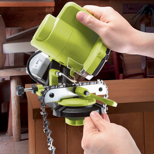 Sun Joe 24V-CSSHRP-LTE 24-Volt iON+ Cordless Mountable Chain Saw Sharpener Kit | W/ 2.0-Ah Battery and Charger