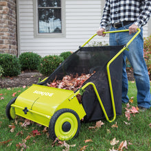 Load image into Gallery viewer, Sun Joe SJSW26M Manual Push Lawn Sweeper | 26-Inch | 52.3 Gallon Catcher
