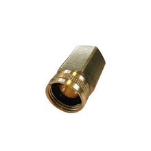 Load image into Gallery viewer, Sun Joe Dual Swivel Brass Connector 3/4-Inch x 2-Inch Garden Hose to Pipe End (SPX Series)
